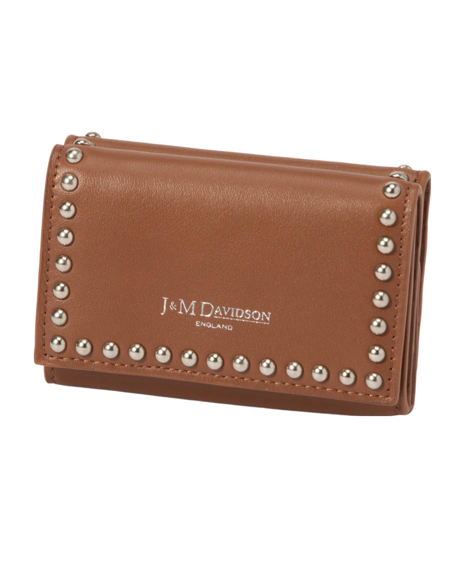 

wallet FOLD WALLET WITH STUDS TOFFEE [J&M Davidson] Tri-fold SFLW-1XX-SCXX [item]