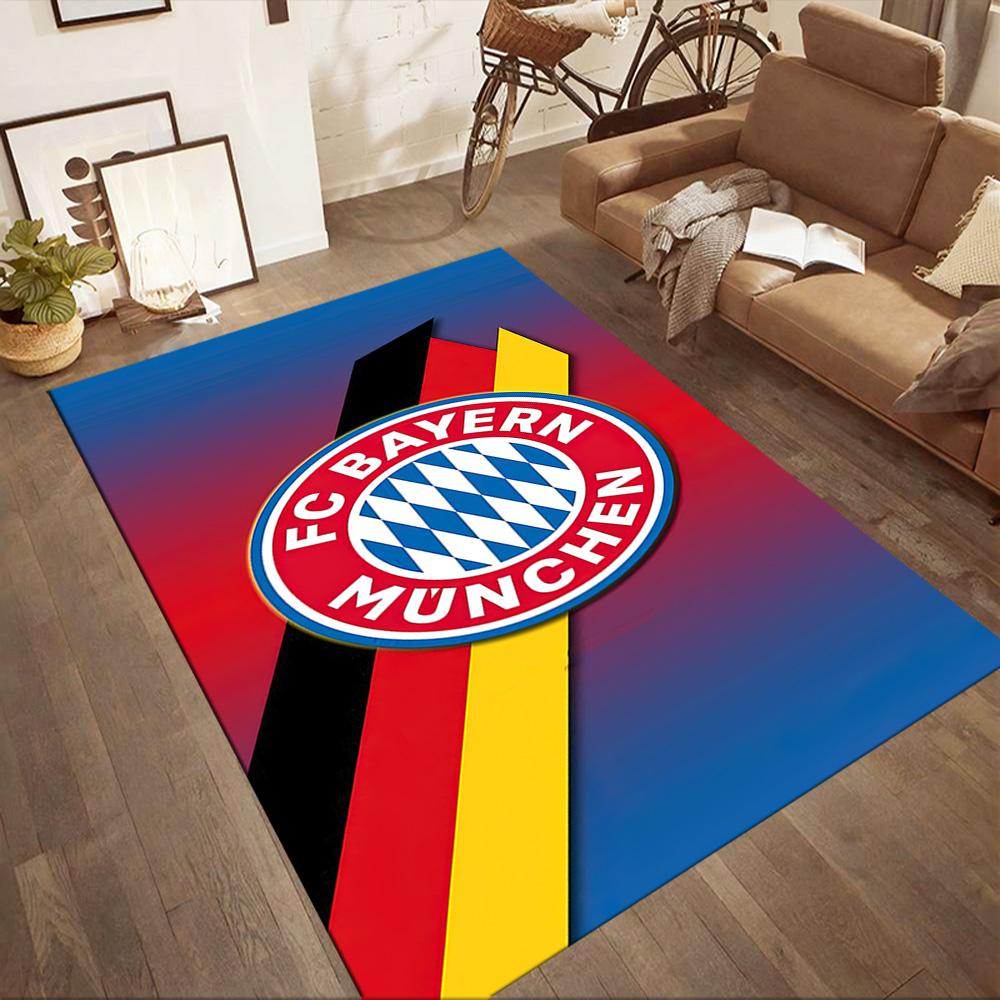Fc Bayern Munich Uefa Champions League Themed Graphic Square rugs are a great choice for living rooms, bedrooms, home décor, and as gifts.