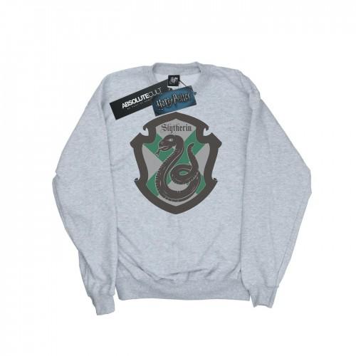 HARRY POTTER Mens Slytherin Crest Flat Sweatshirt