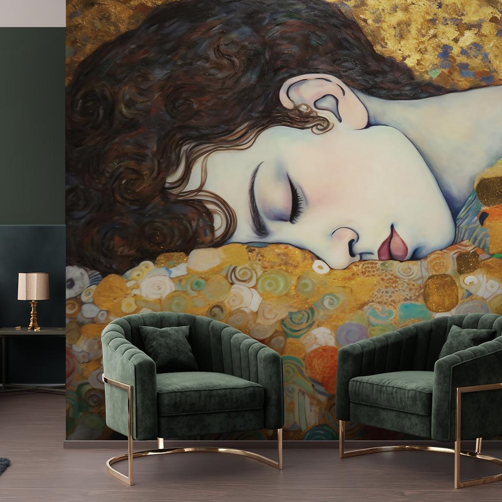 Wallpaper Portrait of a Woman - G. Klimt