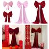 Large Red/Pink Plushie Bows Wedding Decoration Wall Decorating Ormanent For Event Planners Anniversary Celebration