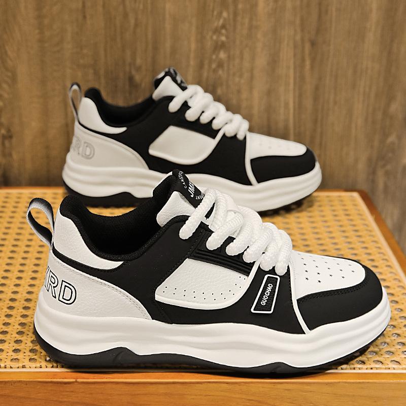Niche original men's shoes winter middle school students Korean version versatile trendy sports board shoes boys platform non-slip casual shoes