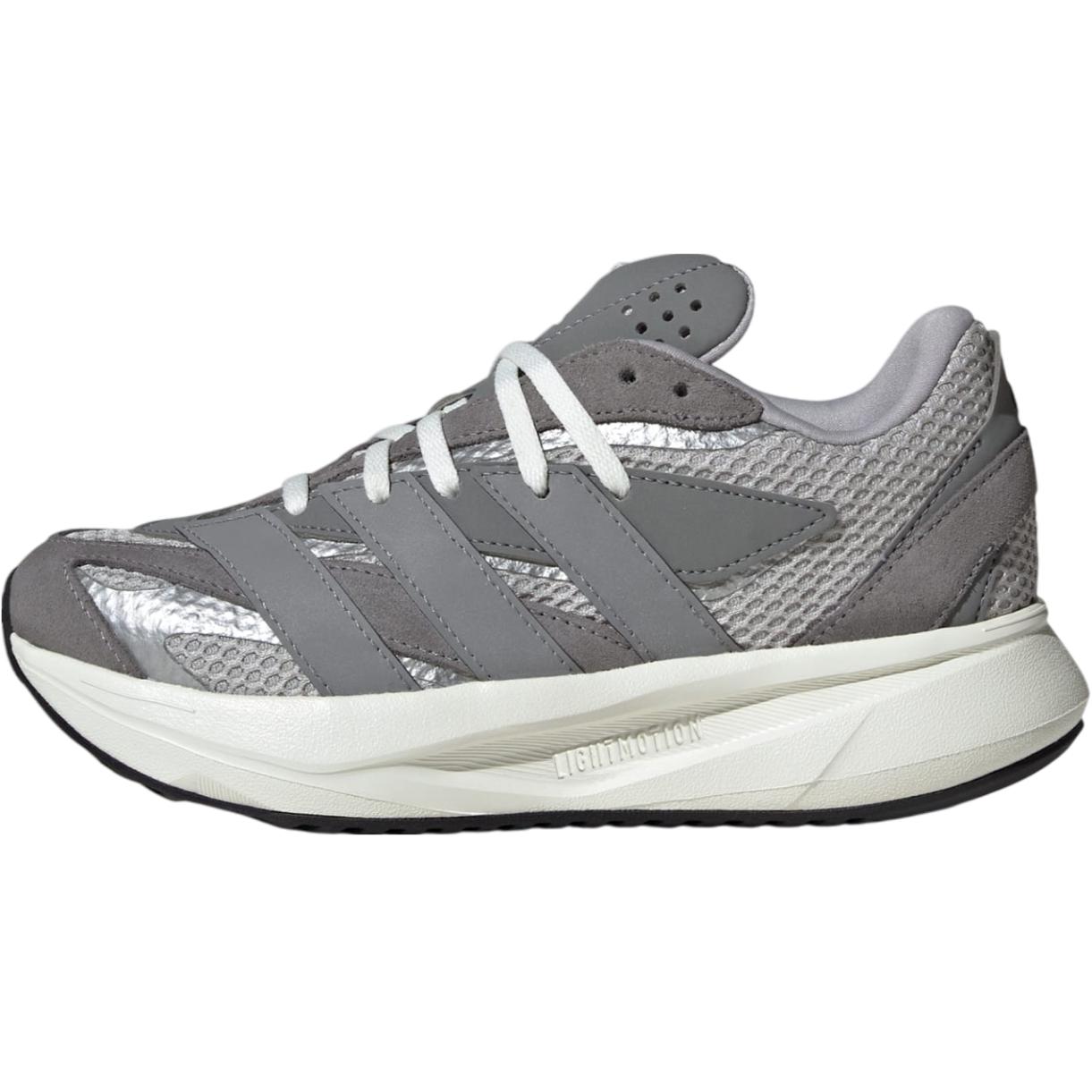 

New Adidas LIGHTBLAZE Slip Resistant Cushioning Low Top Kids Running Shoes Gray Two/Gray Three/Metallic Silver Teenagers JQ4759 40