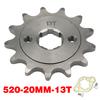 520# Chain 20mm 10T 11T 12 13 14 15 16 17 18 19 20 21 22 23T Teeth For 50cc to 125cc Off-road Bicycle ATV Front Engine Sprocket