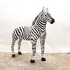 Zebra Plush Animal Crosing Soft Giant Stuffed Horse Realistic Hukelma Sweaty Lusama Plushie Toy Doll For Kid Gift Cuddly Fluffy Huggable Kawaii