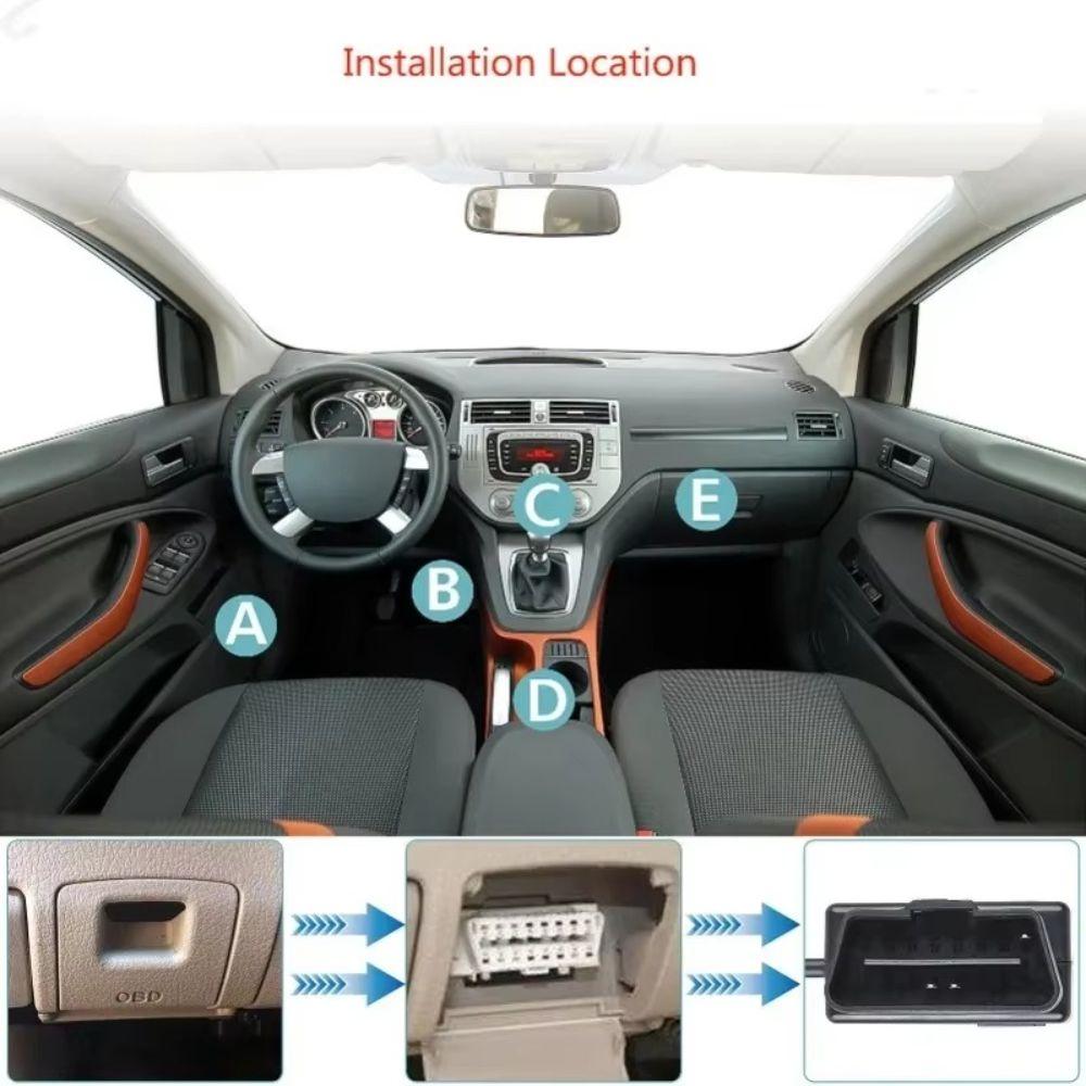 With Switch OBD Power Cord 3A Output Hardwire Cable New OBD Charger Car Parking