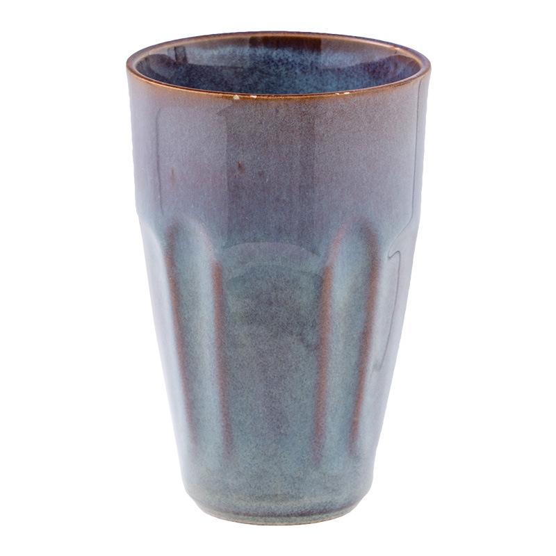 

Kiln change handless cup minimalist ceramic cup creative hand cup household cup water cup large capacity tea cup 370ml