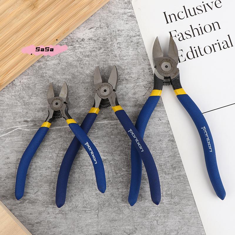 S-1Pc 5/6/8 Inch Professional Side Cutting Pliers - Cable Wire Burrs Nipper for Electricians DIY Repair Hand Tool Accessory