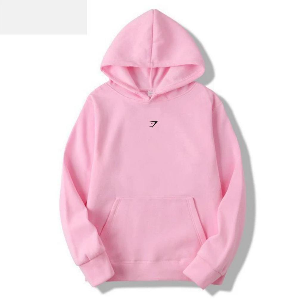 Gymshark Shark Hoodie: Warm, Casual, Loose-Fit, Brushed, Drop Shoulder, Autumn/Winter.