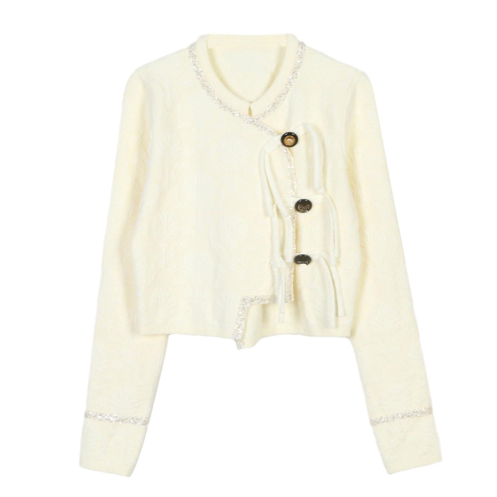 

Элегантный женский вязаный кардиган во французском стиле - Осень/Зима 2024 Medium