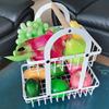 Folding 2 Tiers Countertop Removable Iron Fruit Vegatable Basket Double-layer Bread Snacks Storage Rack