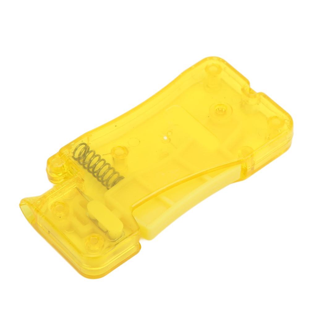 3pcs Yellow Plastic Needle Threader Plastic Self-Thread Guide Household Use
