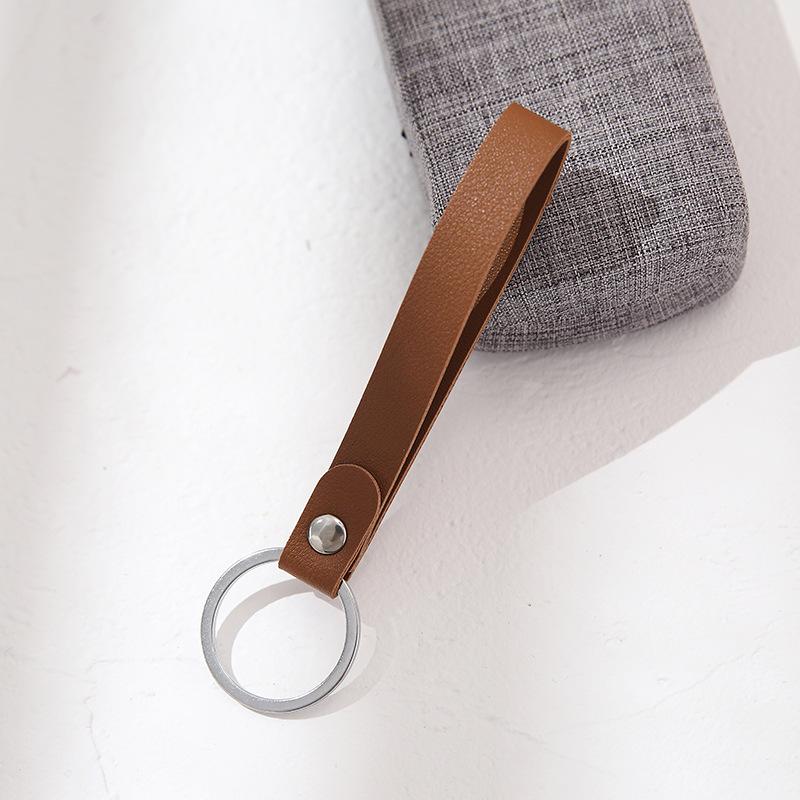Handmade Woven Rope Keychain Pendant - Leather Keyring for Men and Women Gifts