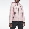 Reebok Short Warm Outdoor Sports Hooded Down Jacket Women Jackets Pink GK2125