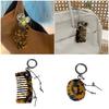 Multipurpose Comb Key Holder Hair Accessory Lightweight Acrylic Alloy Hair Grooming Keychain  For Gift Giving