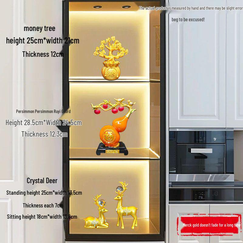 Luxury Wine Cabinet Ornaments for Living Room Entrance Decoration