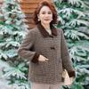 Wool Jacket New Autumn and Winter Lapel Neck Noble Jacket Women's Woolen Coat