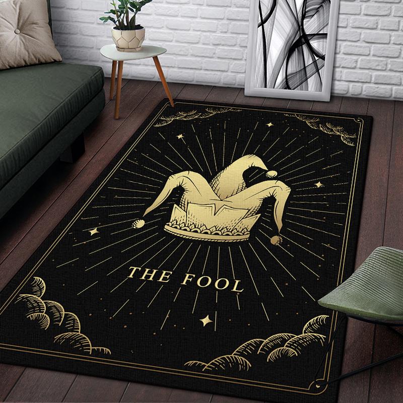 Scale of Justice Magic Astrology Esoteric Pattern Decorative Square Rug Modern Living Room Floor Matte Bedroom Carpet Poster Mat