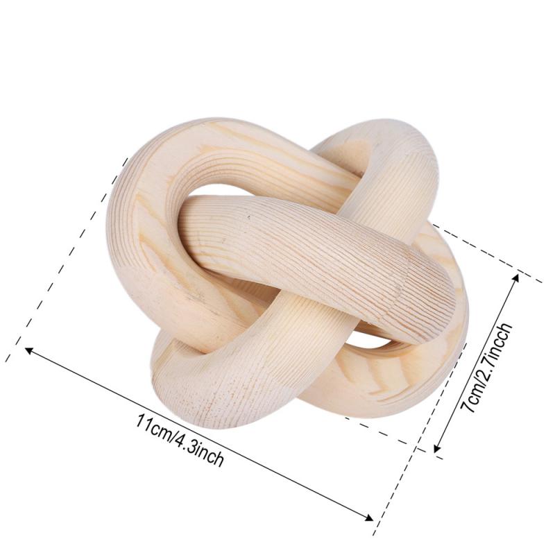 

Новая деревянная цепочка в стиле бохо, украшение в виде шара, ручная резная 3-звенная цепочка, художественное ремесло, украшение для стола, фермерский дом, офис, деревенский декор 12 X 12 X 12