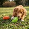 Bite Tough Squeaky Rugby Ball Rubber Dog Molar Toy Pet Training Toy  Teeth Grinding Clean