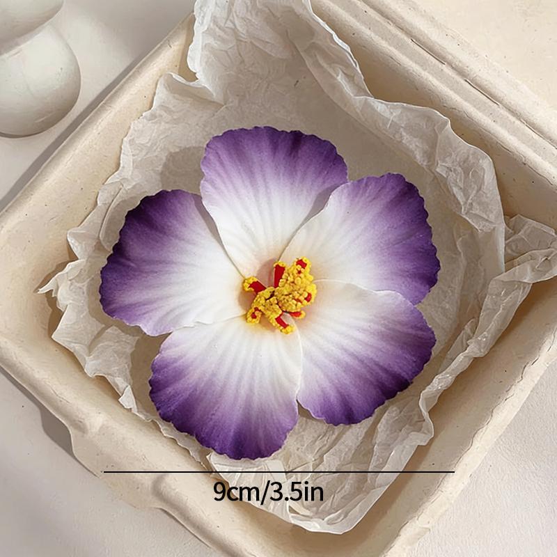 Plumeria Hibiscus Flower Hair Clip Hawaiian Flower Side Bangs Clip For Women Seaside Beach Hibiscus Flower Hairpin Headband