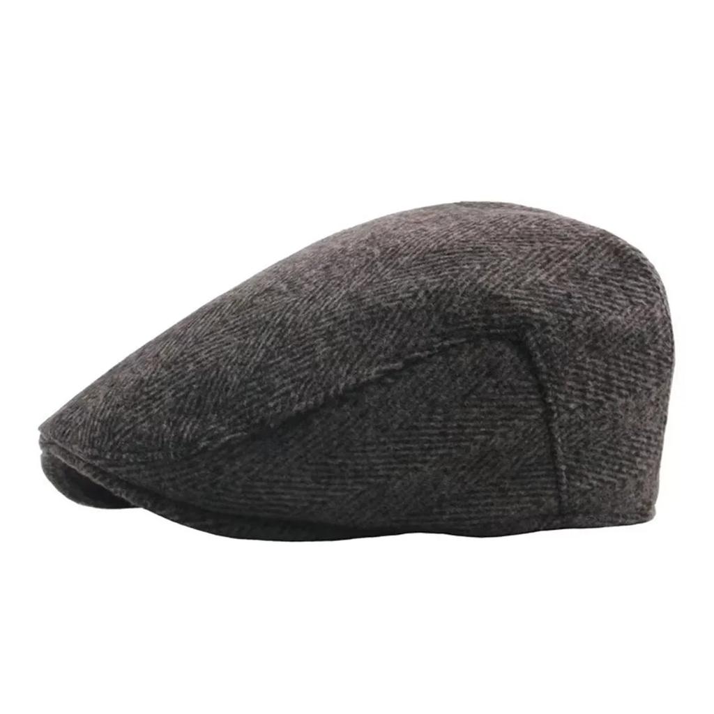 Unisex Retro Coarse Grain Fluff Newsboy Caps Men British Painters Hats Autumn Winter Berets Herringbone Flat Cap Hip Hop Berets