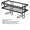 Metal Iron Organizer Toilet Water Tank Storage Rack, Space Saving with No Drill Rack Drainage Design, Free Standing Toliet Shelf for Bathroom