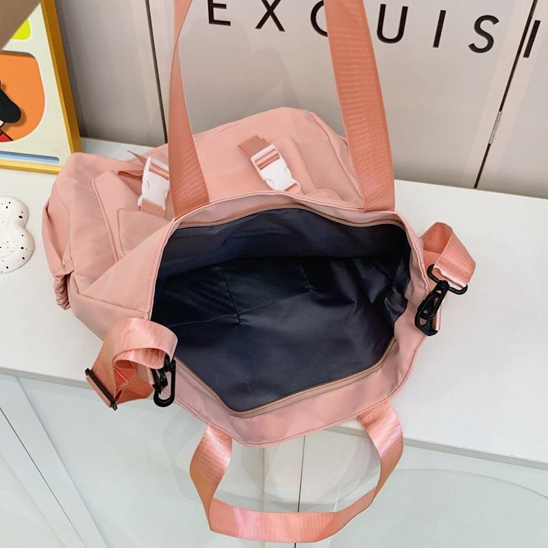 Small fresh nylon bag, women's crossbody shoulder bag, tote bag, class bag, large-capacity student tutoring bag