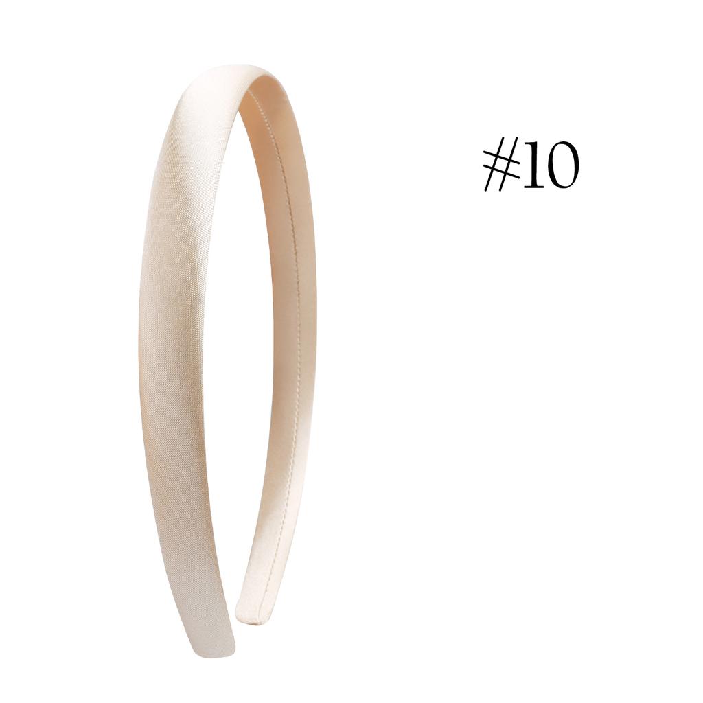 1,5 cm Einfache Stirnbänder Satin Bastelstirnband DIY Haarband Bunte Satinbezogene Stirnbänder für Mädchen Frauen