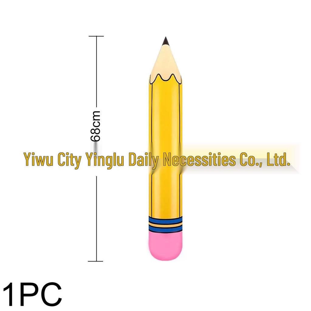 Inflatable PVC Pencil Balloon for Kindergarten Sports and School Decorations