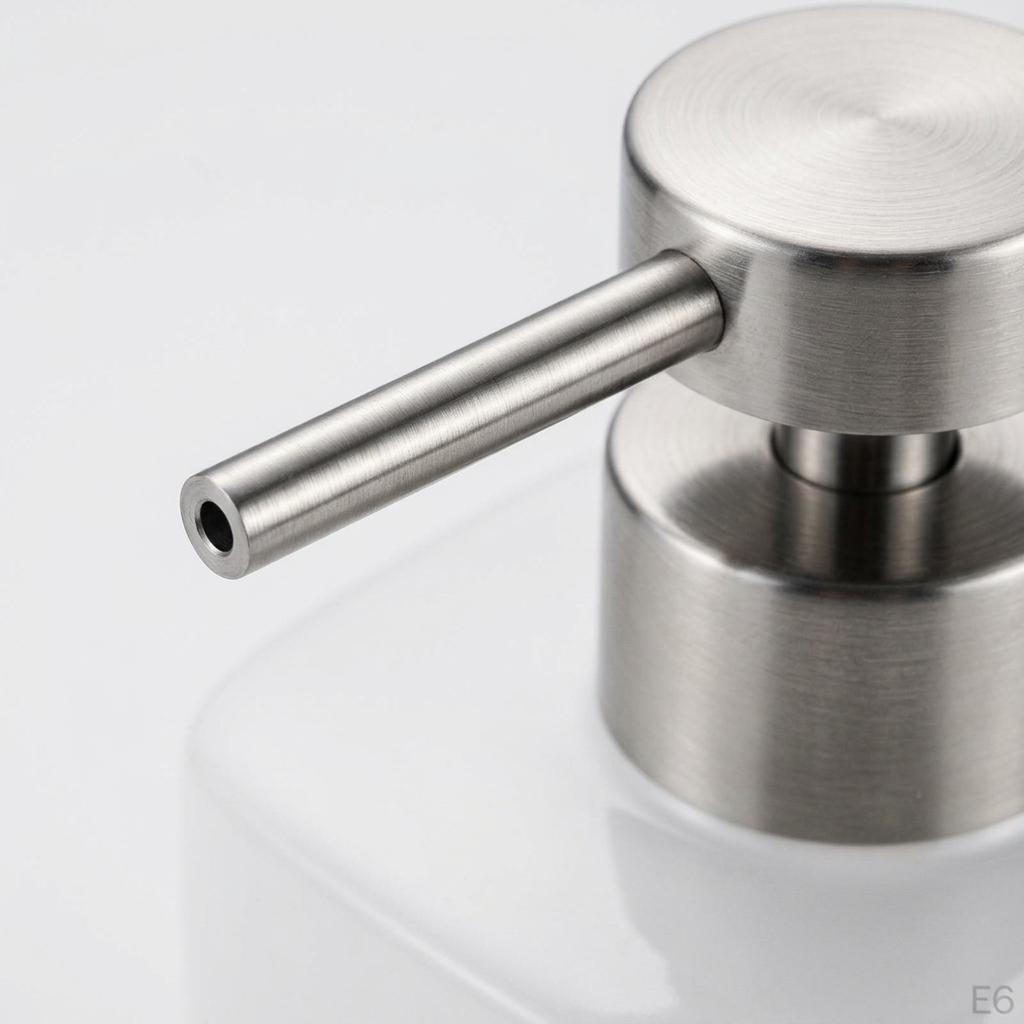 Liquid Soap Dispenser Pump Head Elegant 304 Stainless Steel Replacement for Hand