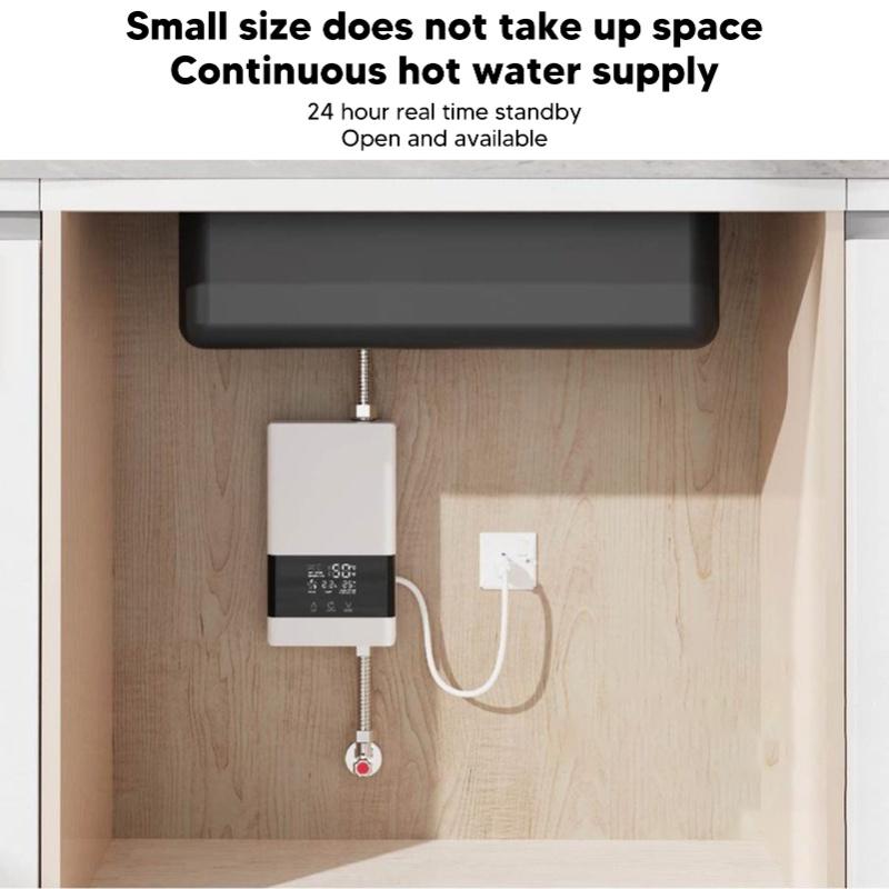 Home Kitchen Indoor Electric Water Heater With Remote Control Small Instantaneous Water Heater   4000w