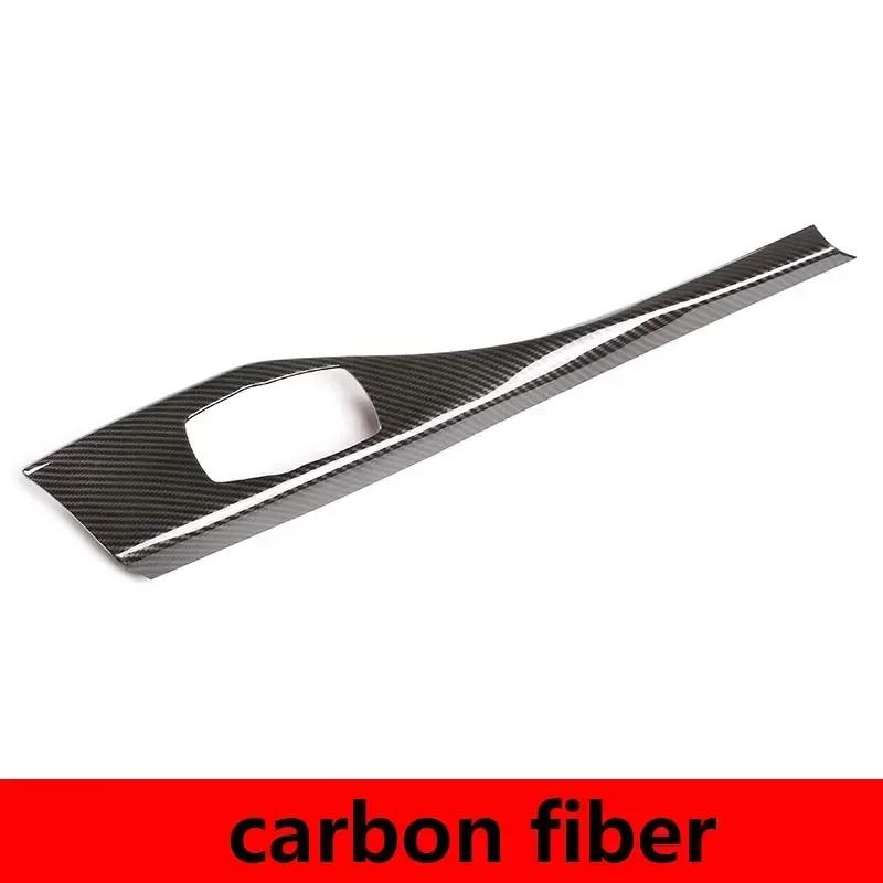 For BMW 1 2 Series F20 F21 F22 F23 116I 2012-18 ABS Carbon Fiber Car Multimedia Button Panel Trim Cover Interior Car Accessories