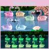 Adorable Resin Flamingo Figurine Glow-in-the-dark Miniature Aquarium Ornament
