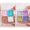 Color Glitter Eyeshadow Palette Glue Free For Stage Festival Makeup