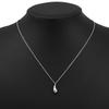TIFFANY&Co. Teardrop Necklace Elsa Peretti Silver925 2.6g Women Used