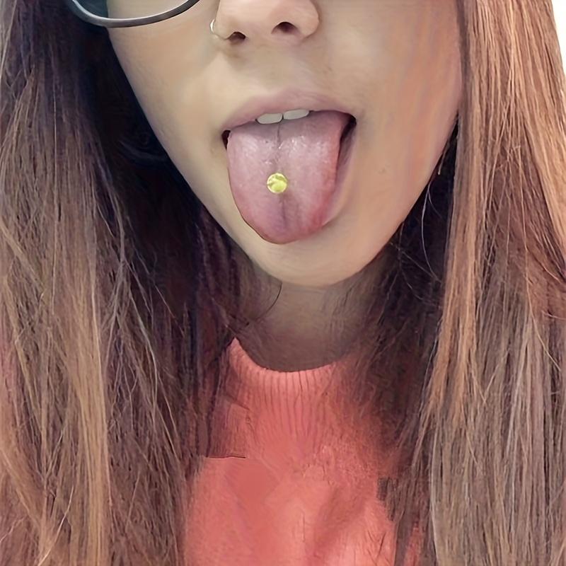 15/45/100pcs/Bag Women Men Fashion Rainbow Stainless Steel Tongue Piercing Ring Mix Tongue Barbell Ear Nipple Piercing Ring Pircing Jewelry