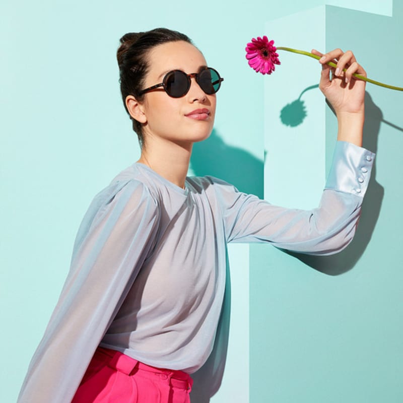 

IZIPIZI Round Sunglasses #G Basic Color (Optional) Light Tortoise