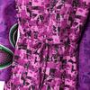 Women Casual Long Sleeve Floral Print Loose Long Dress Kaftan Robes