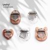 Mini Mahogany Crystal Kalimba Finger Piano Toy - Eight-Tone Thumb Piano Musical Instrument Gift