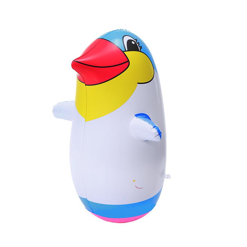 Large Thick Pvc Inflatable Penguin Dinosaur Tumbler Kids Cartoon Punching Bag Toy