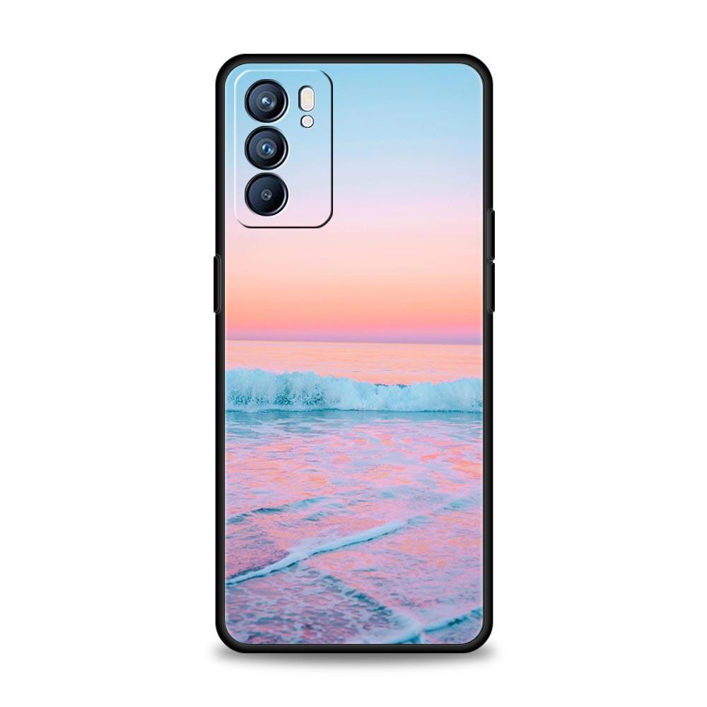 Sea blue Sky beach Case For Oppo Find X6 Pro X5 A54 A53 A52 A9 2020 A15 A95 A17 A16 A76 A74 A57 Reno7 Reno6 Pro Plus 5G Cover