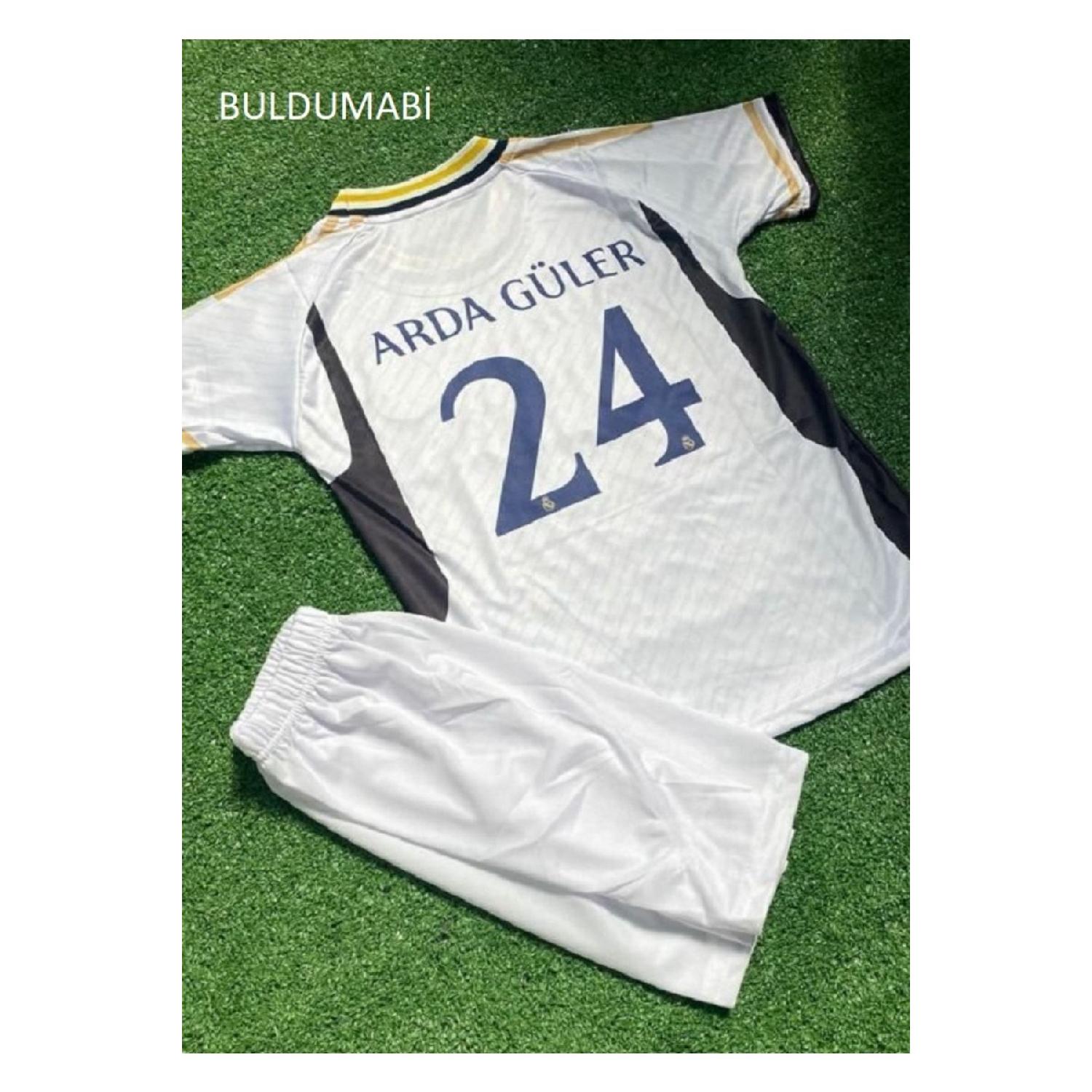 

Легендарная футболка Arda Gler Real Madrid с особым дизайном, белые шорты сезона 23/24, футболка, джерси
