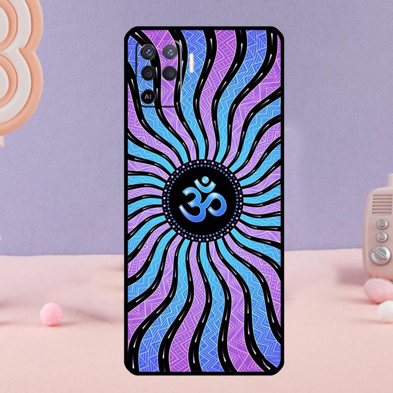 OM Yoga GOA Zen Symbol Phone Case For Oppo A80 A60 A40 A94 A54 A98 A78 A18 A38 A58 A16 A76 A96 A17 A77 A74 A57S A15