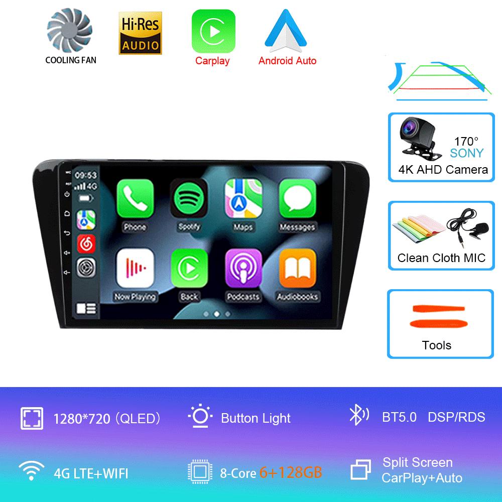 Pentru Volkswagen Skoda Octavia 3 A7 2013-2018 auto radio multimedia player video navigație GPS 4G Carplay 2 DIN Android 14