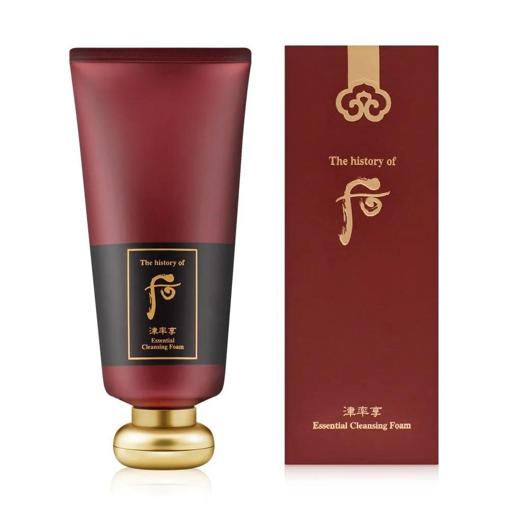 THE WHOO Jinyulhyang Essence Foam Cleanser 180ml Hydrating Herbal Low-Irritation Foam Cleanser for Basic Skincare After Cleansing