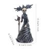 Micro Landscape Resin Halloween Witch Statue Funny Portable Ghost Figurine Creative Waterproof Witch Sculptures Festival