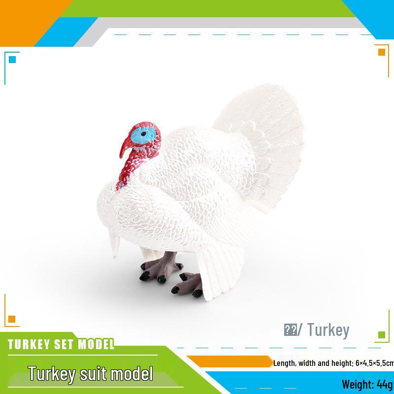 Cross-Border Children's Turkey & Rooster Animal Model Ornament