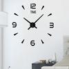 3D Acrylic Wall Clock with Luminous Stickers for Living Room TV Background - Creative Decorative Clock