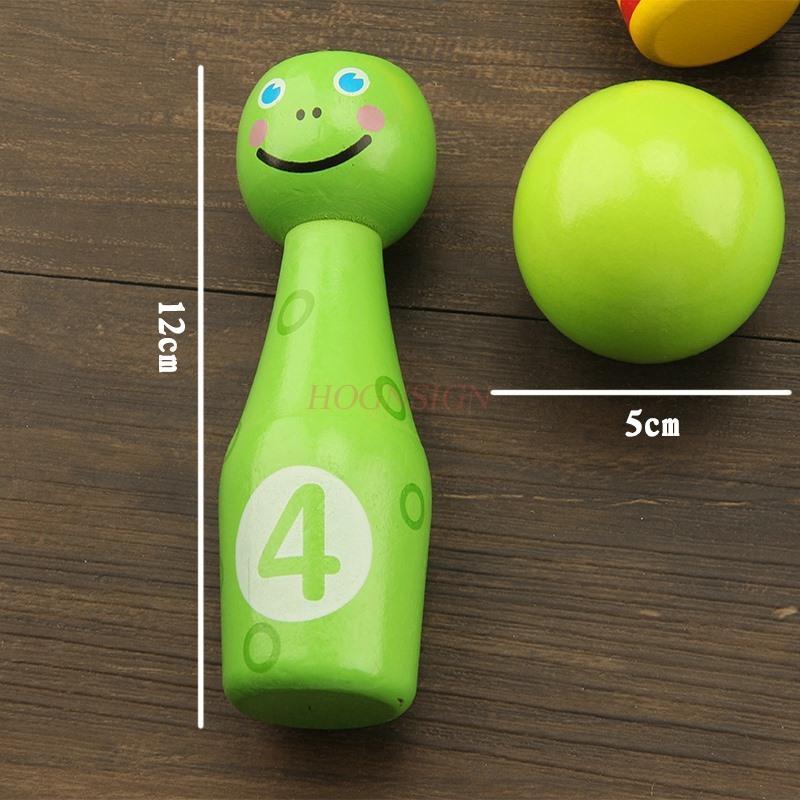 Kinder Holztier Bowlingkugel Eltern-Kind Interaktion Indoor Baby Sport Vorteile Intelligenz Jungen Und Mädchen Spielzeug